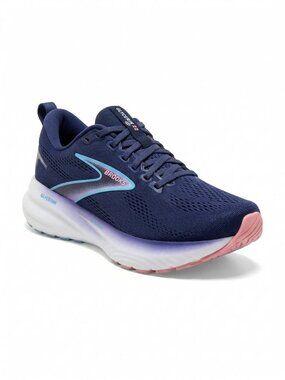 Brooks Glycerin 22 Womens Sz 6.5 Navy Blue Pink Running Shoes 1204341B429